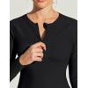 Ewedoos Rash Guard for Women Long Sleeve Swimsuits UPF 50+ Swim Shirts for Woman with SPF & UV Protection, Rashguard Swim Top(Black)