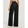 Ewedoos Wide Leg Jeans for Women Stretchy Sweatpant Jeans Women Pull On High Waisted Straight Womens Jeans Baggy Denim Pants(Black)