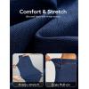 Ewedoos Wide Leg Jeans for Women Stretchy Sweatpant Jeans Women Pull On High Waisted Straight Womens Jeans Baggy Denim Pants(Dark Blue)