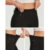 Ewedoos Straight Leg Jeans for Women Stretchy Pull On Sweatpant Jeans Women High Waisted Jean Trendy Causal Denim Pants(Black)
