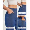 Ewedoos Straight Leg Jeans for Women Stretchy Pull On Sweatpant Jeans Women High Waisted Jean Trendy Causal Denim Pants(Light Blue)