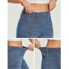 Ewedoos Straight Leg Jeans for Women Stretchy Pull On Sweatpant Jeans Women High Waisted Jean Trendy Causal Denim Pants(Whiskers Light Blue Wash)