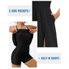 Athletic Dress with Built in Shorts & Bra Adjustable Straps Workout Dress for Tennis Golf Midi Dresses for Women(Black)