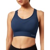 Ewedoos Sports Bras for Women High Support High Impact Sports Bra for Large Bust Racerback Push Up Workout Running Bra(New Blue)
