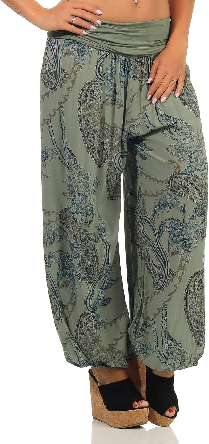 imageMalito Femme Pantalon Sarouel Yoga Pantalon Sport 7185Olive