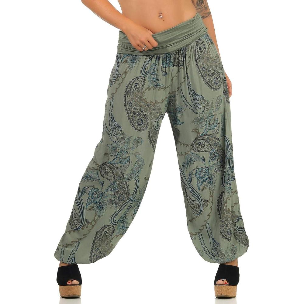 imageMalito Femme Pantalon Sarouel Yoga Pantalon Sport 7185Olive