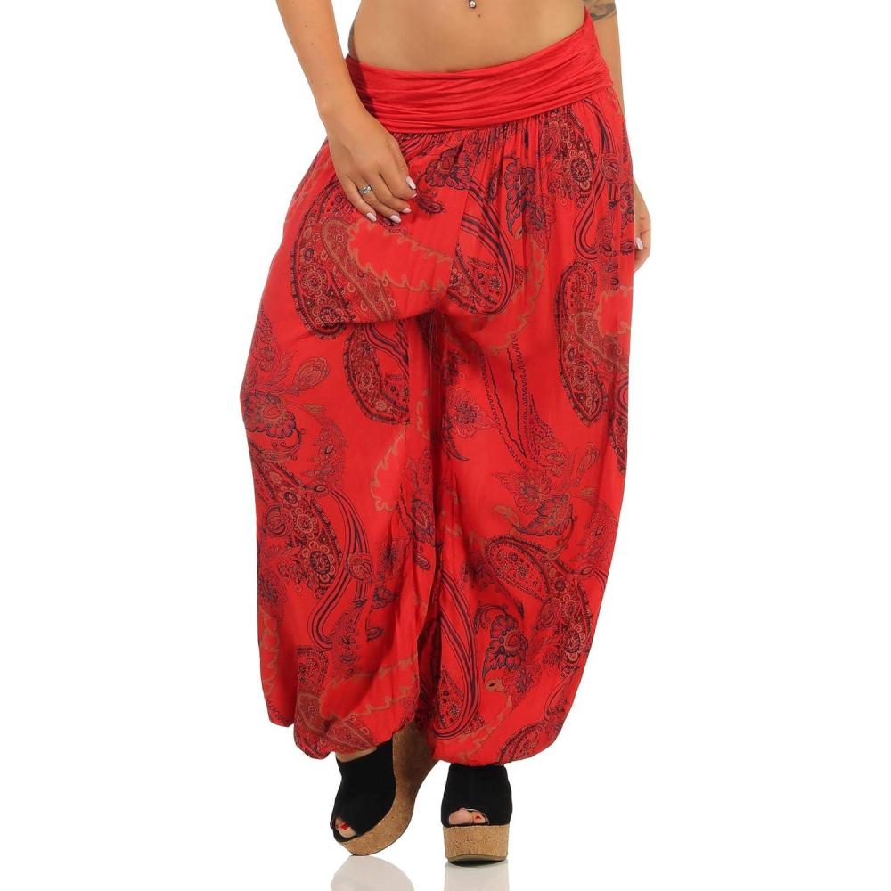imageMalito Femme Pantalon Sarouel Yoga Pantalon Sport 7185Rouge