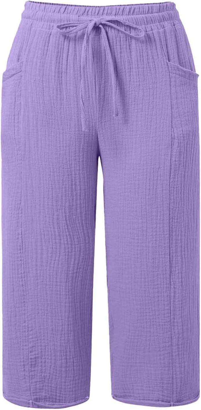image:imageGenerisch 2026 Pantalon de loisirs jambes droites Taille haute Sport Pantalon ampleLilas