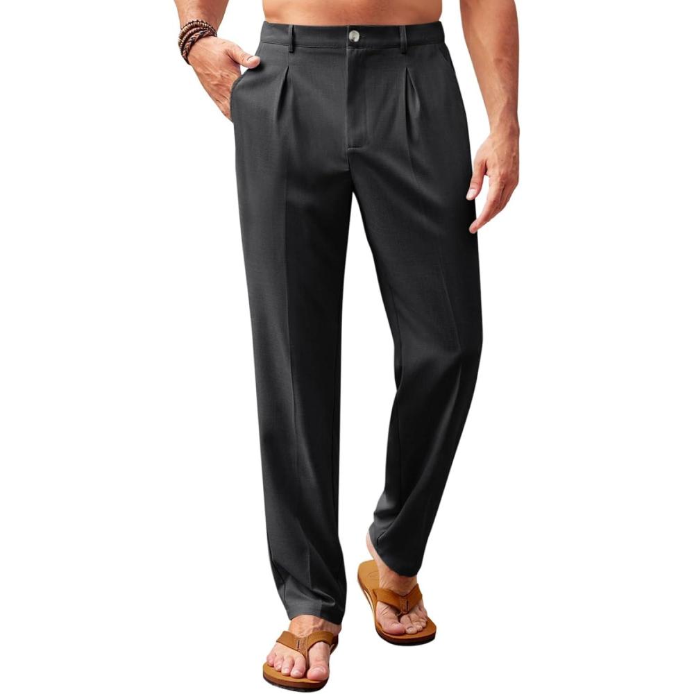 image:imagePantalon dcontract pour homme  Taille lastique  Pantalon de yoga lger  Coupe ample  Pantalon dtNoir